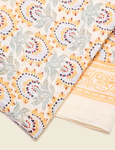 Foulard blanc femme