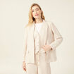 Veste blazer éco-responsable sable femme