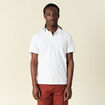 Polo éco-responsable blanc homme