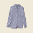 Chemise manches longues bleu ciel femme