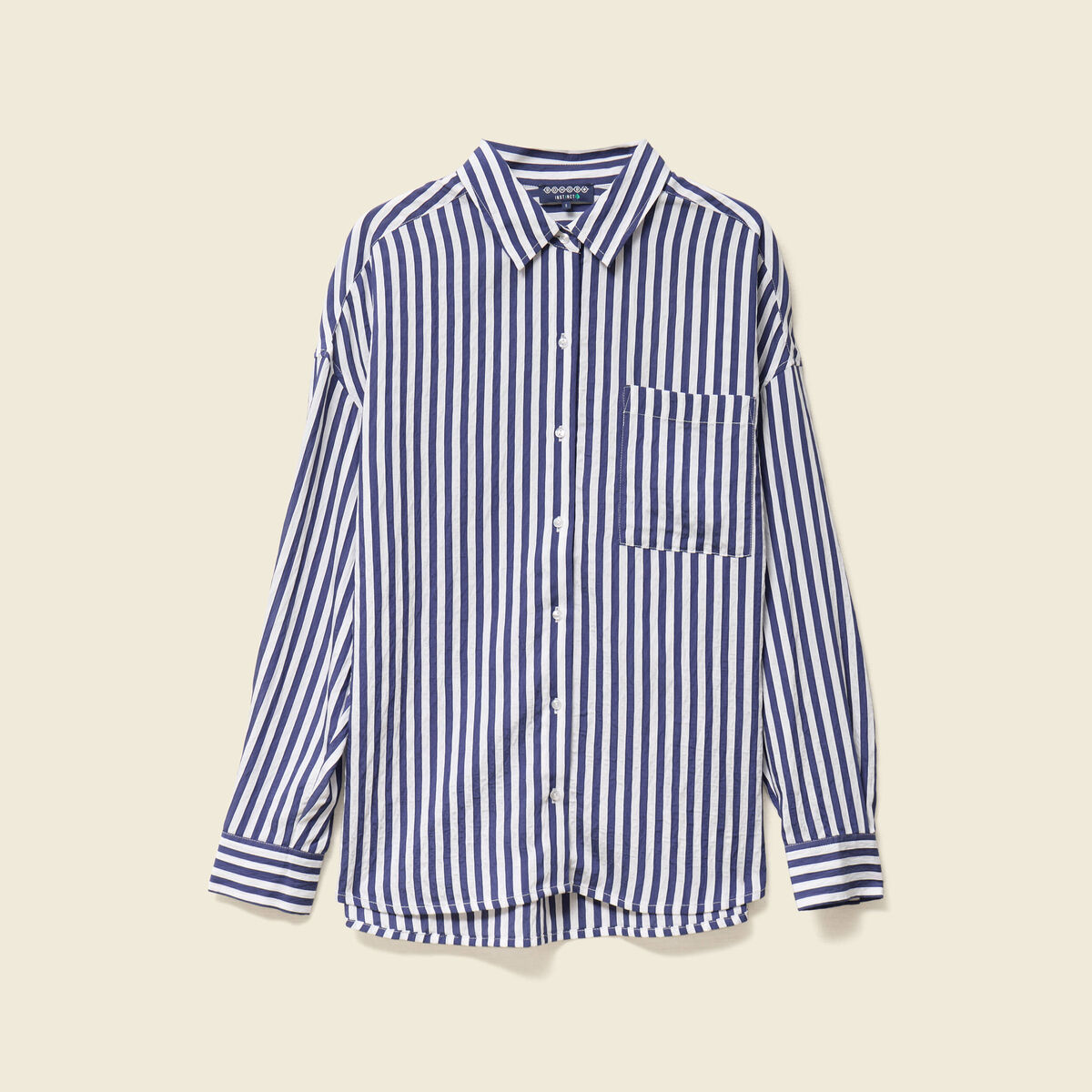 Chemise manches longues bleu ciel femme