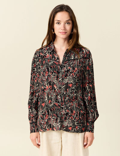 Chemise éco-responsable noir femme