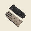 Gants en cuir avec doublure noir femme