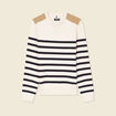 Pull manches longues ecru homme