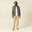Jeans droit 5 poches beige homme