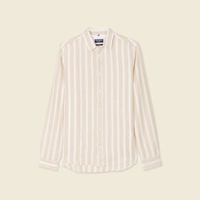 chemise eco responsable sable homme Chemise éco-responsable sable homme