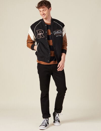 T-shirt manches courtes noir homme