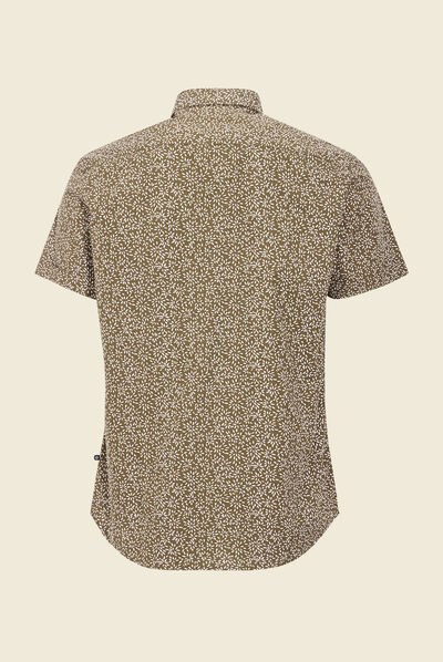 Chemise éco-responsable vert kaki homme