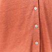Chemise manches courtes orange femme