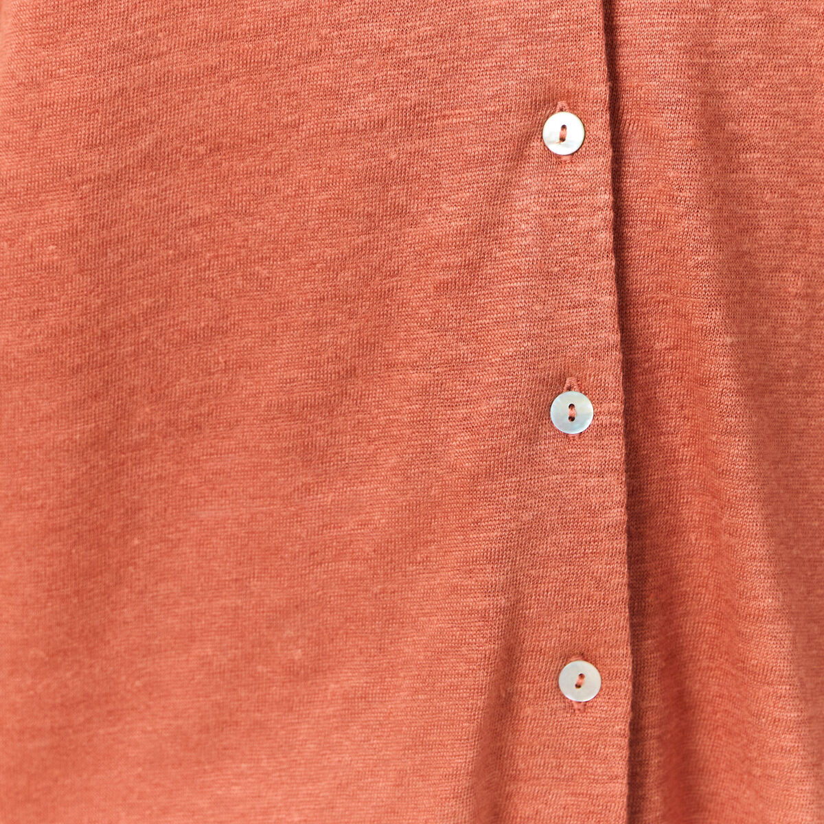 Chemise manches courtes orange femme