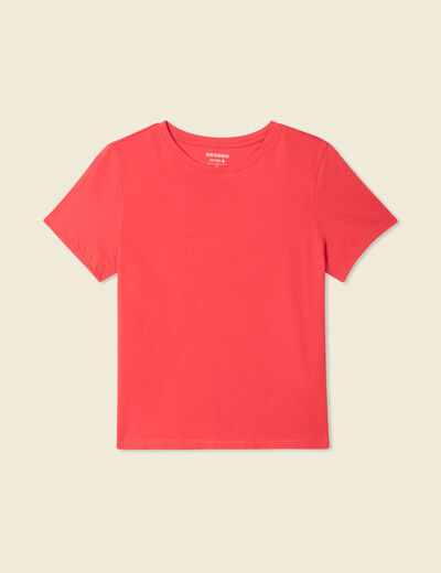 T-shirt éco-responsable rouge femme