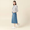 Gilet manches longues ecru femme