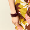 Bracelet large rouge femme