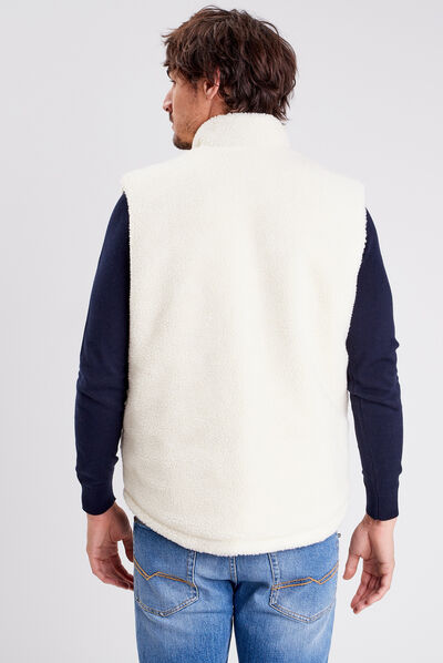 Blouson droit réversible bleu marine homme