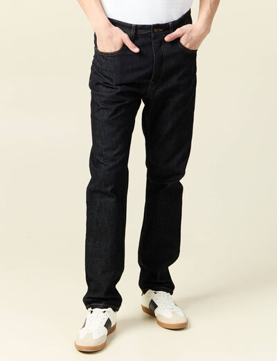 Jeans regular 5 poches denim brut clean homme