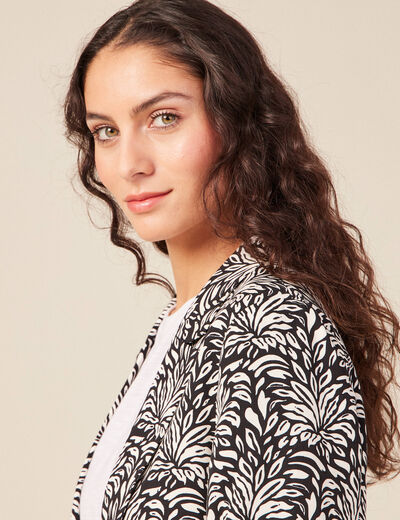 Veste esprit blazer droite noir femme