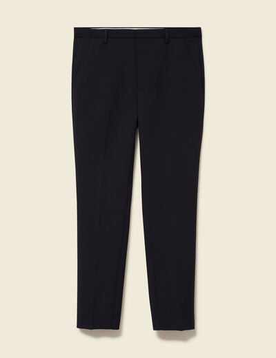 Pantalon slim cigarette noir homme