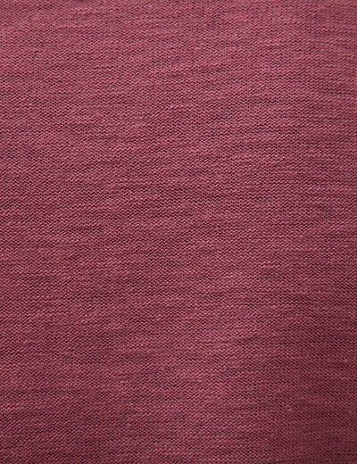 Pull manches longues vieux rose homme