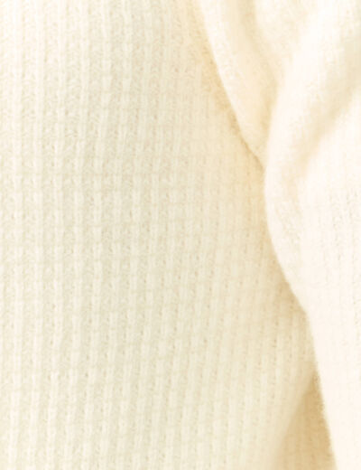 Pull manches longues fabriqu&eacute; en France ecru homme