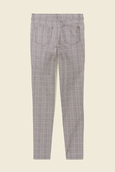 Pantalon skinny gris femme