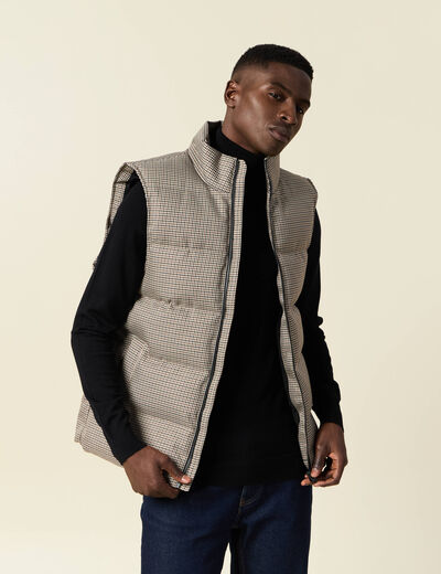 Doudoune sans manches camel homme
