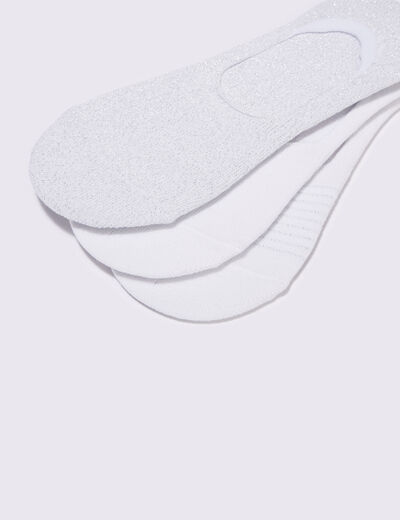 Lot 3 paires socquettes blanc femme