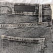 Jeans slim 7/8&egrave;me taille haute denim gris femme