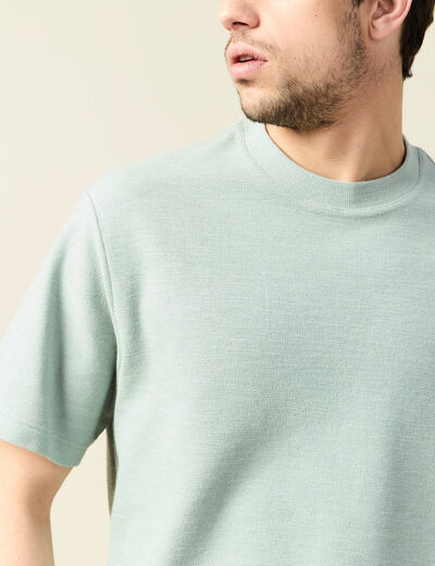 T-shirt manches courtes vert olive homme