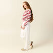 Pull manches longues vieux rose femme