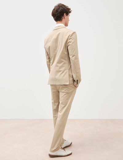 Veste blazer stretch beige homme