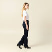 Jeans flare taille haute denim brut femme