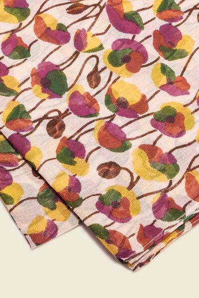 Foulard ecru femme