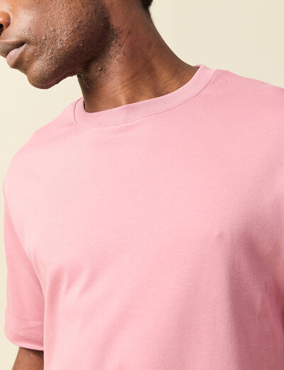 T-shirt manches courtes vieux rose homme
