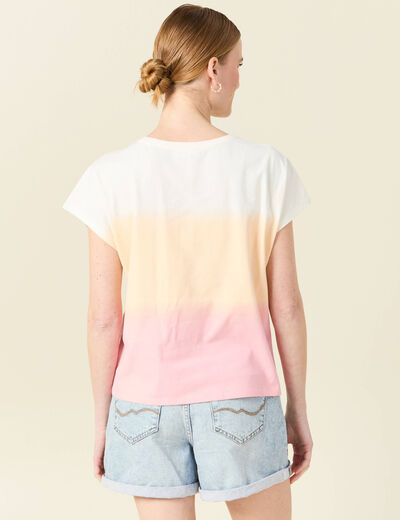 T-shirt éco-responsable rose pastel femme
