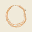Collier multirangs couleur or femme