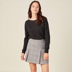 Pull manches longues noir femme