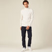 Pull manches longues ecru homme