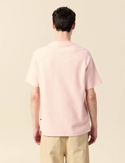 T-shirt manches courtes rose clair homme