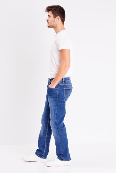 Jeans éco-responsable regular denim stone homme