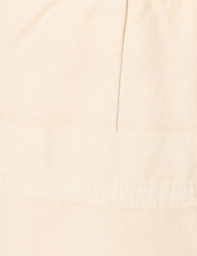 Pantalon chino à coulisse beige homme