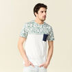 T-shirt manches courtes marron clair homme