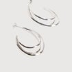 Boucles d'oreilles couleur argent femme