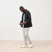 Chino coupe droite longueur 32 gris homme