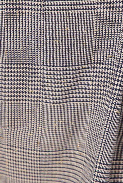Pantalon large à pinces bleu marine femme