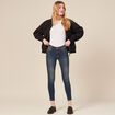 Jeans skinny push up 7/8ème denim brut femme