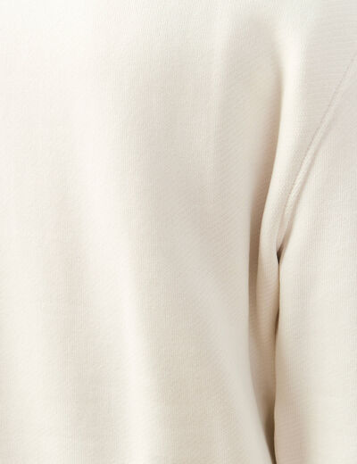 Sweat manches longues ecru homme