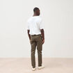 Pantalon chino slim taupe homme