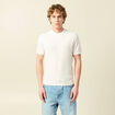 T-shirt en coton ecru homme