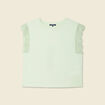 T-shirt manches courtes vert pastel femme