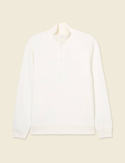Sweat manches longues ecru homme